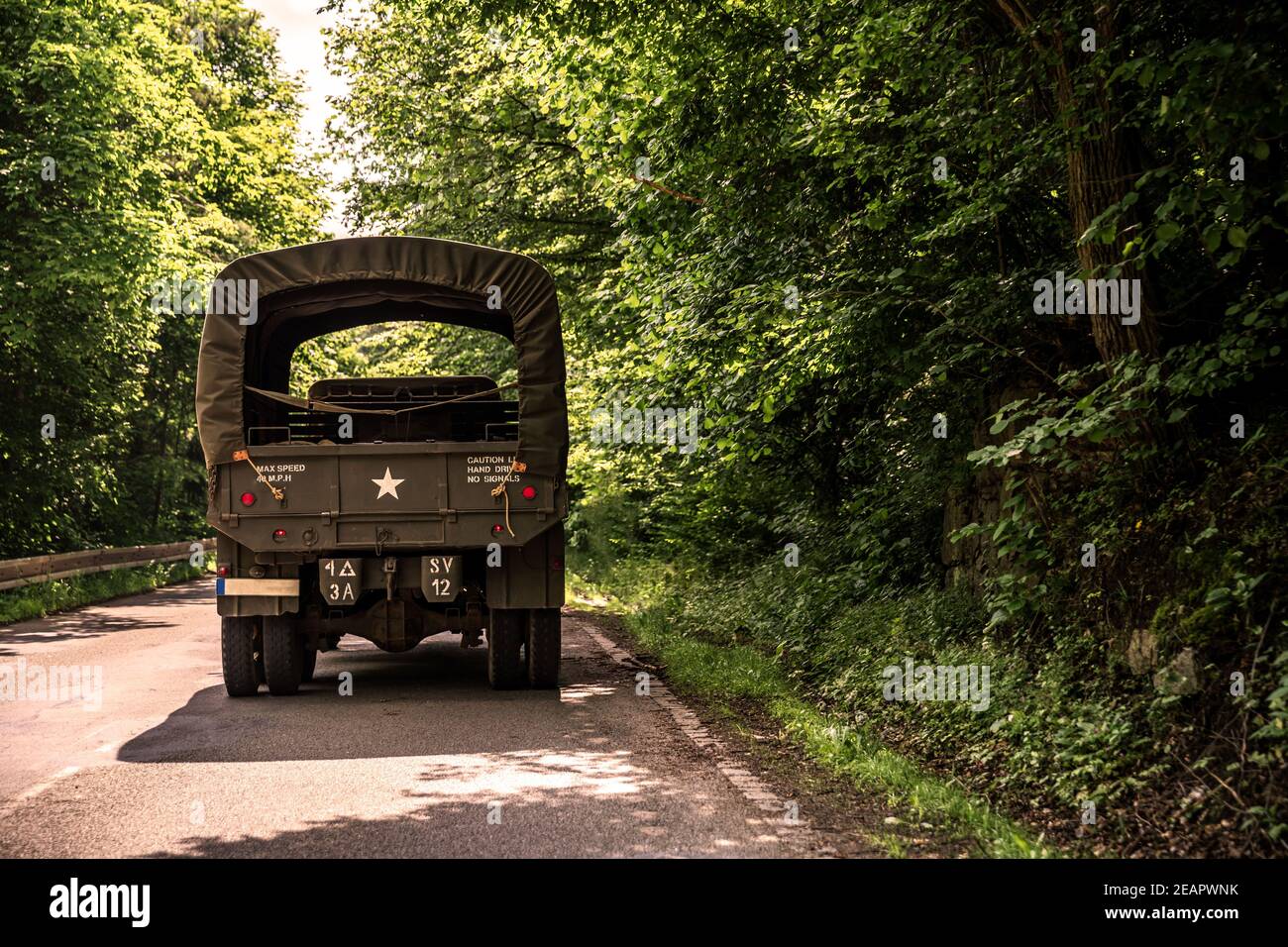 War historically American car GMC CCKW Stock Photo