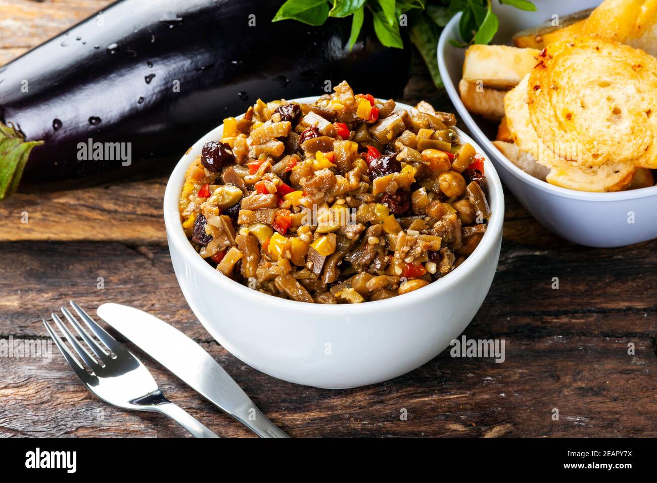 Delicious eggplant an appetizer Stock Photo Alamy