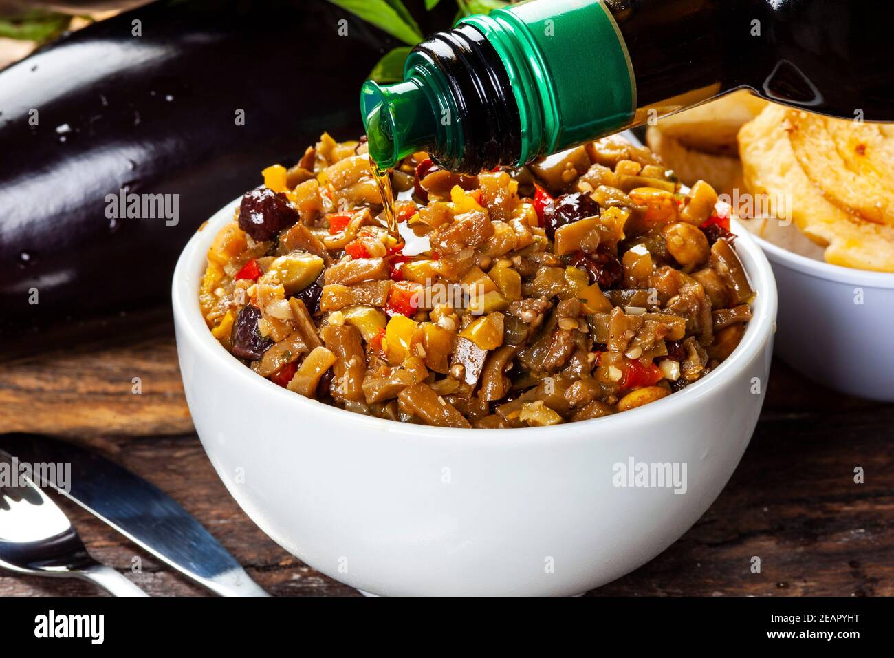 Delicious eggplant an appetizer Stock Photo Alamy