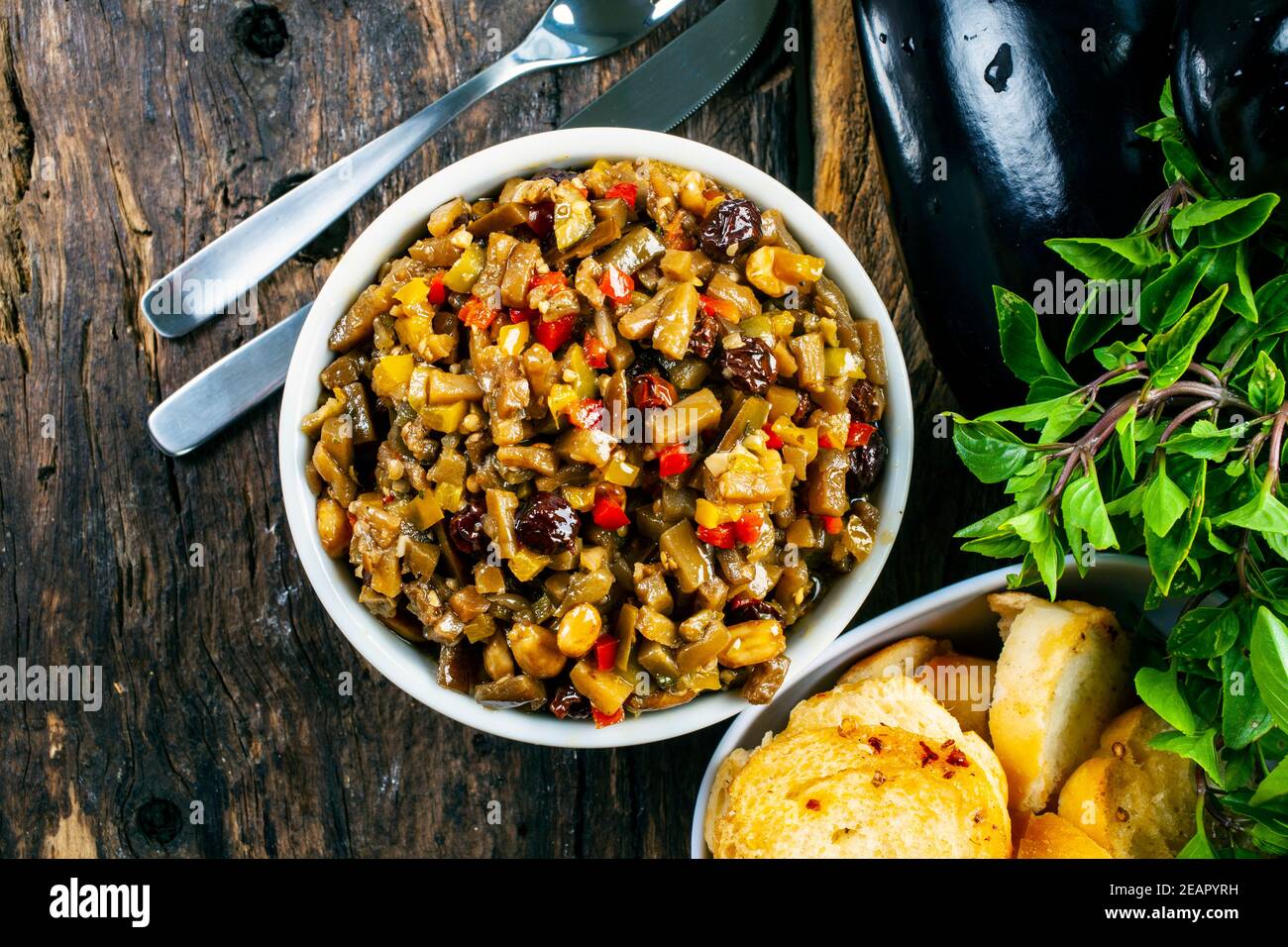 Delicious eggplant an appetizer Stock Photo Alamy
