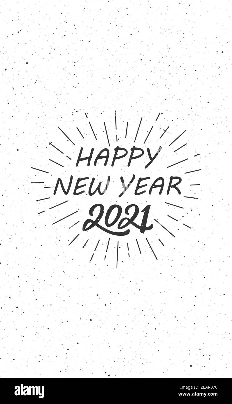 Numbers 2021c wish new year on light background Stock Photo