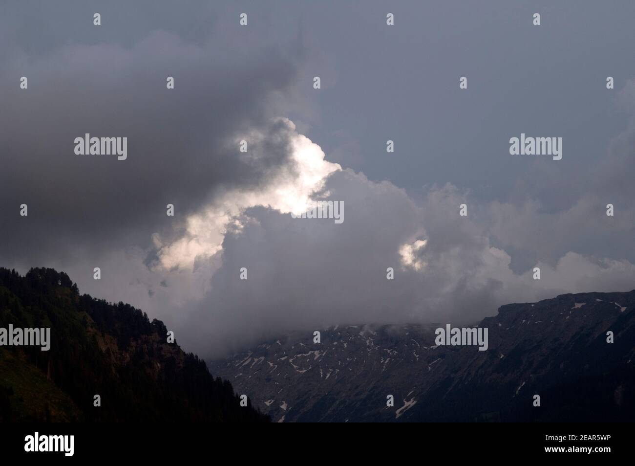 Gewitterwolken Stock Photo