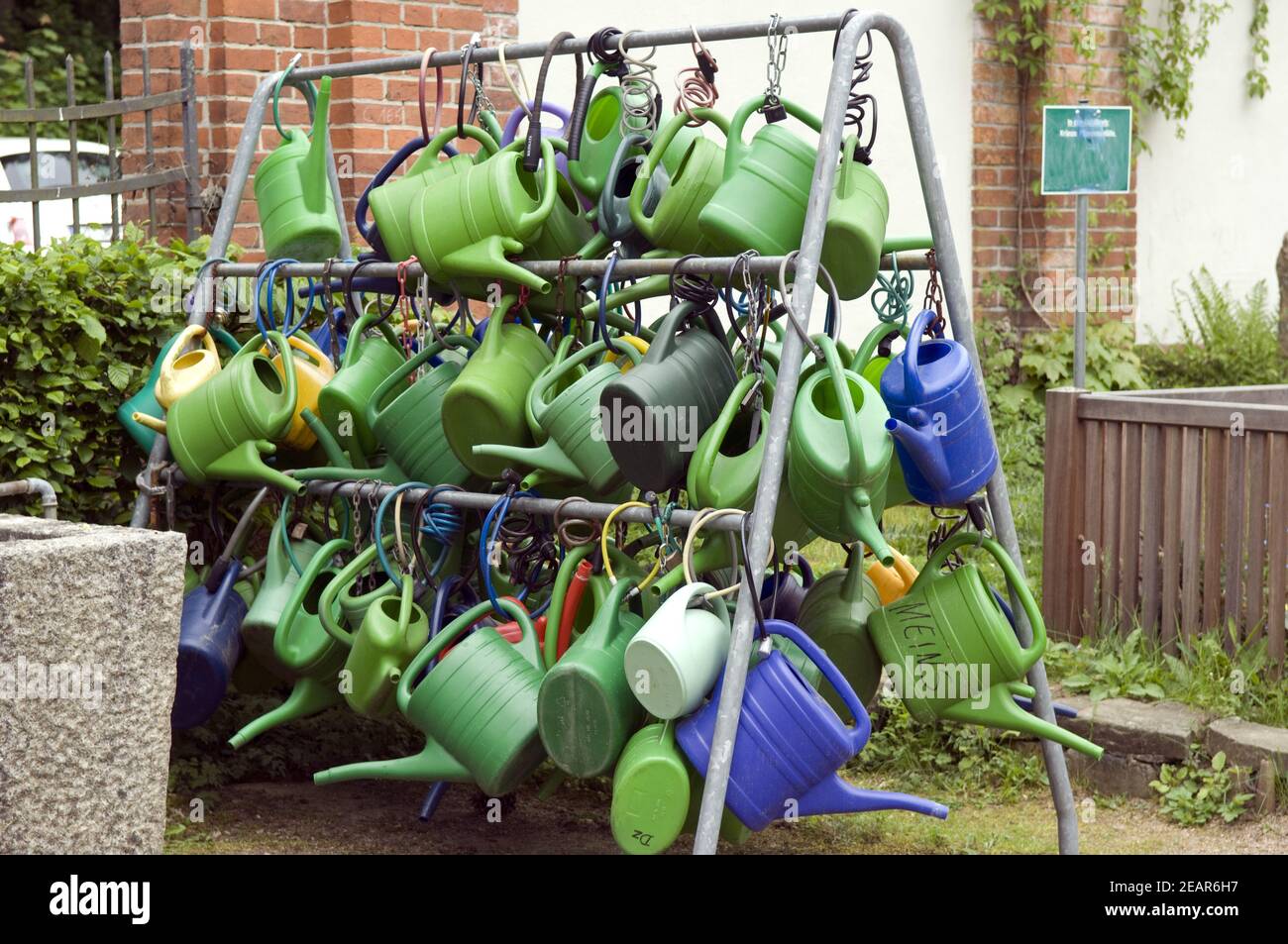 Giesskannenstaender, Friedhof Stock Photo