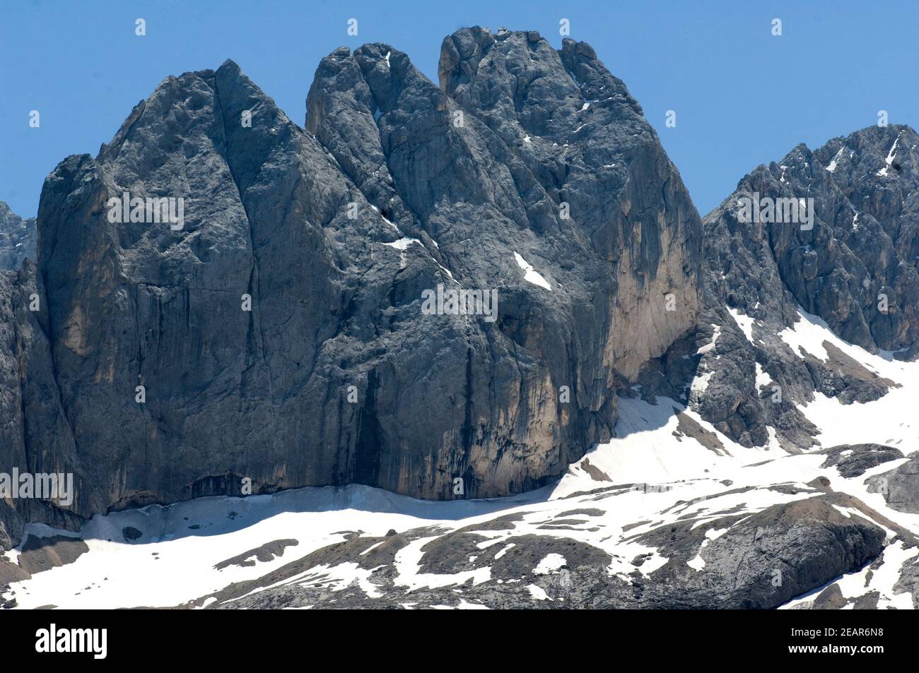 Marmolada  Gebirgsmassiv  Dolomiten Stock Photo