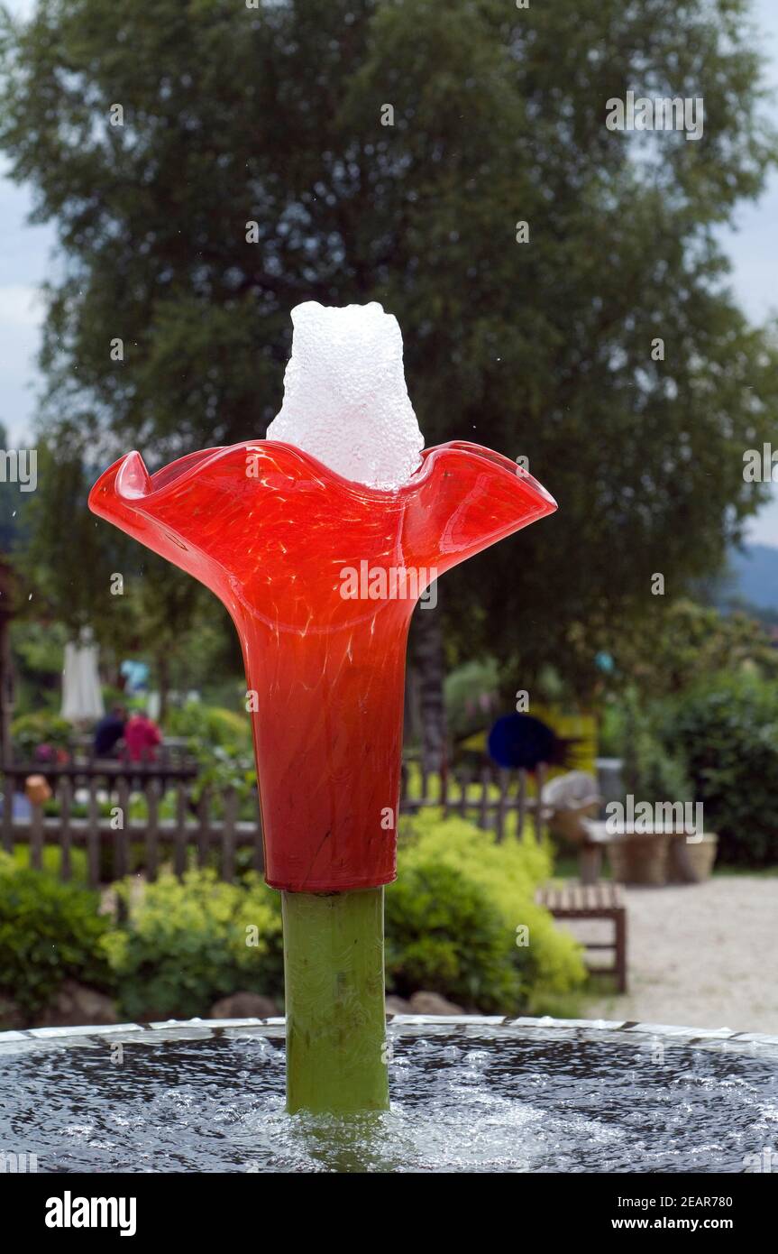 Glasgarten, Arnbruck, Kunstwerke Stock Photo