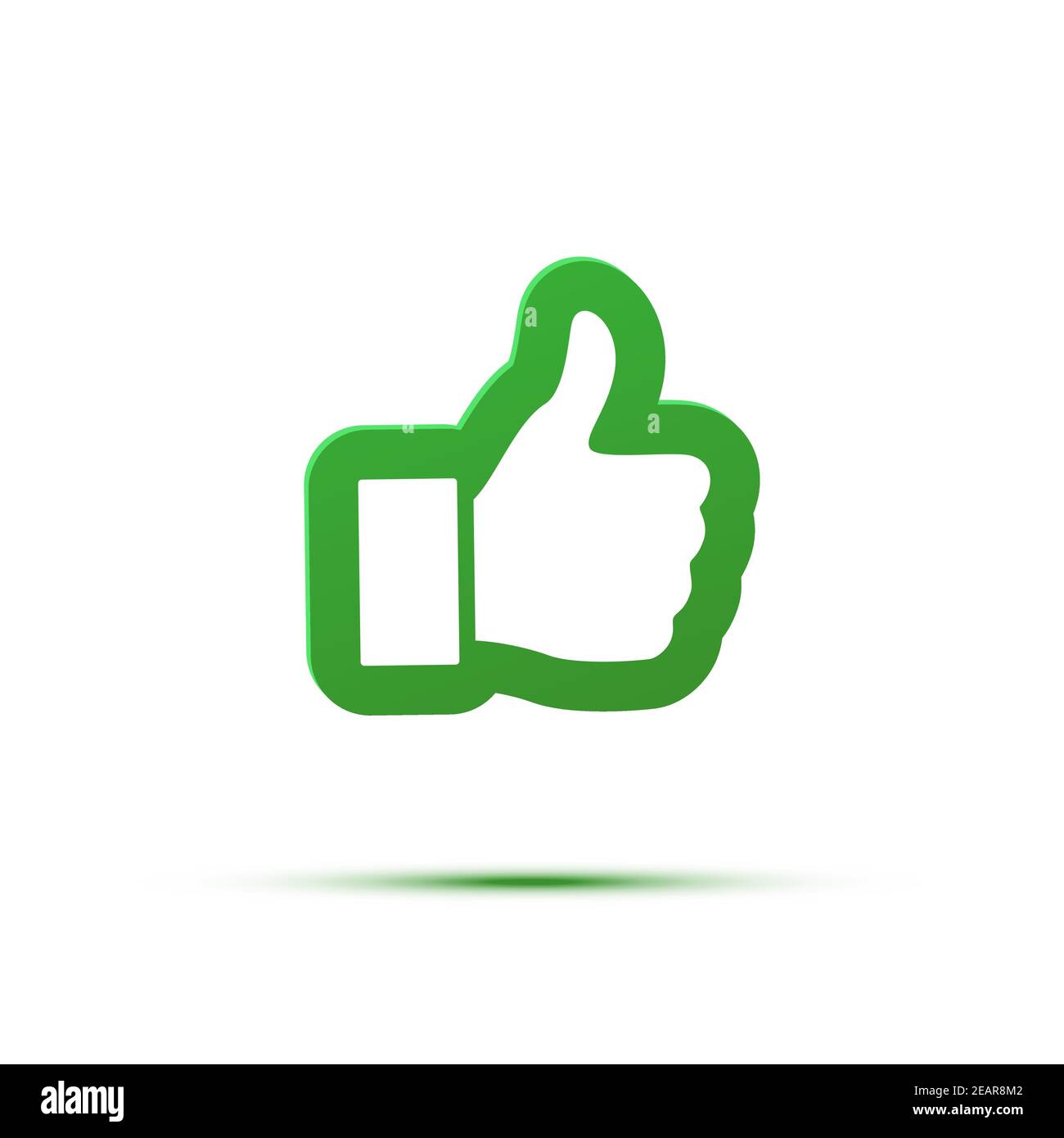 Thumb up like icon. Good, ok or follow symbol vector illustration ...