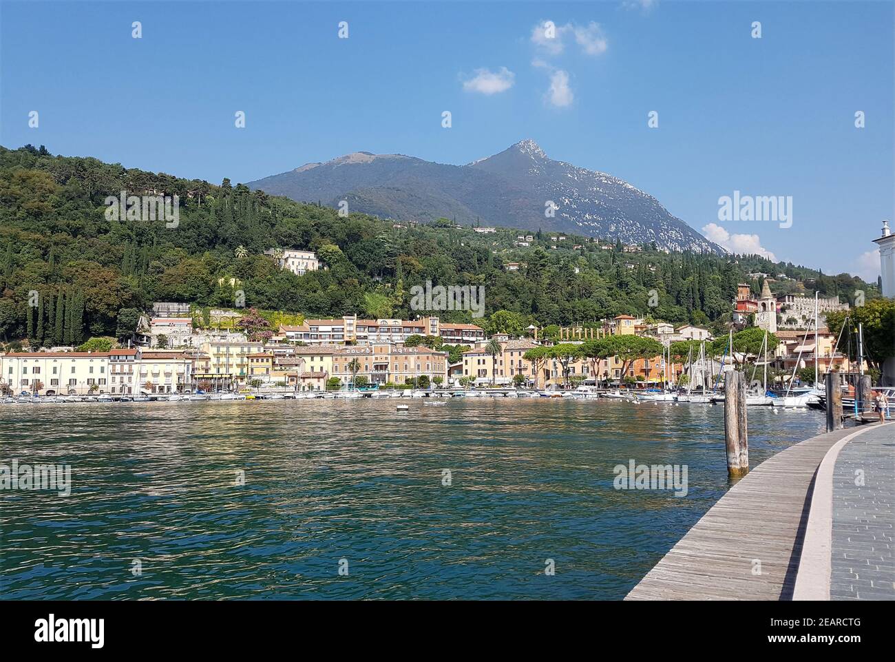 Hafen, Toscolano-Maderno, Gardasee Stock Photo