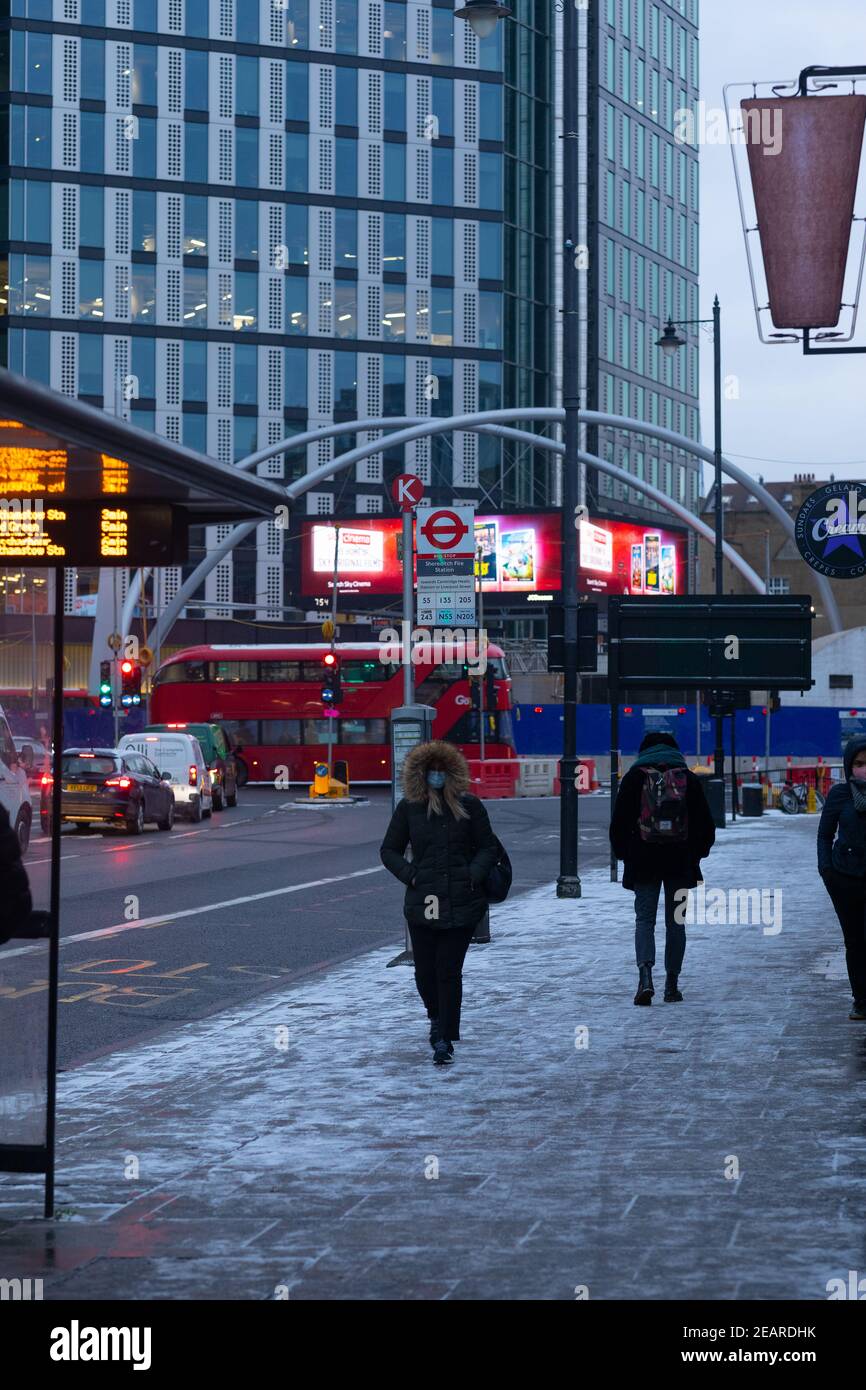 London in the Cold Stock Photo Alamy