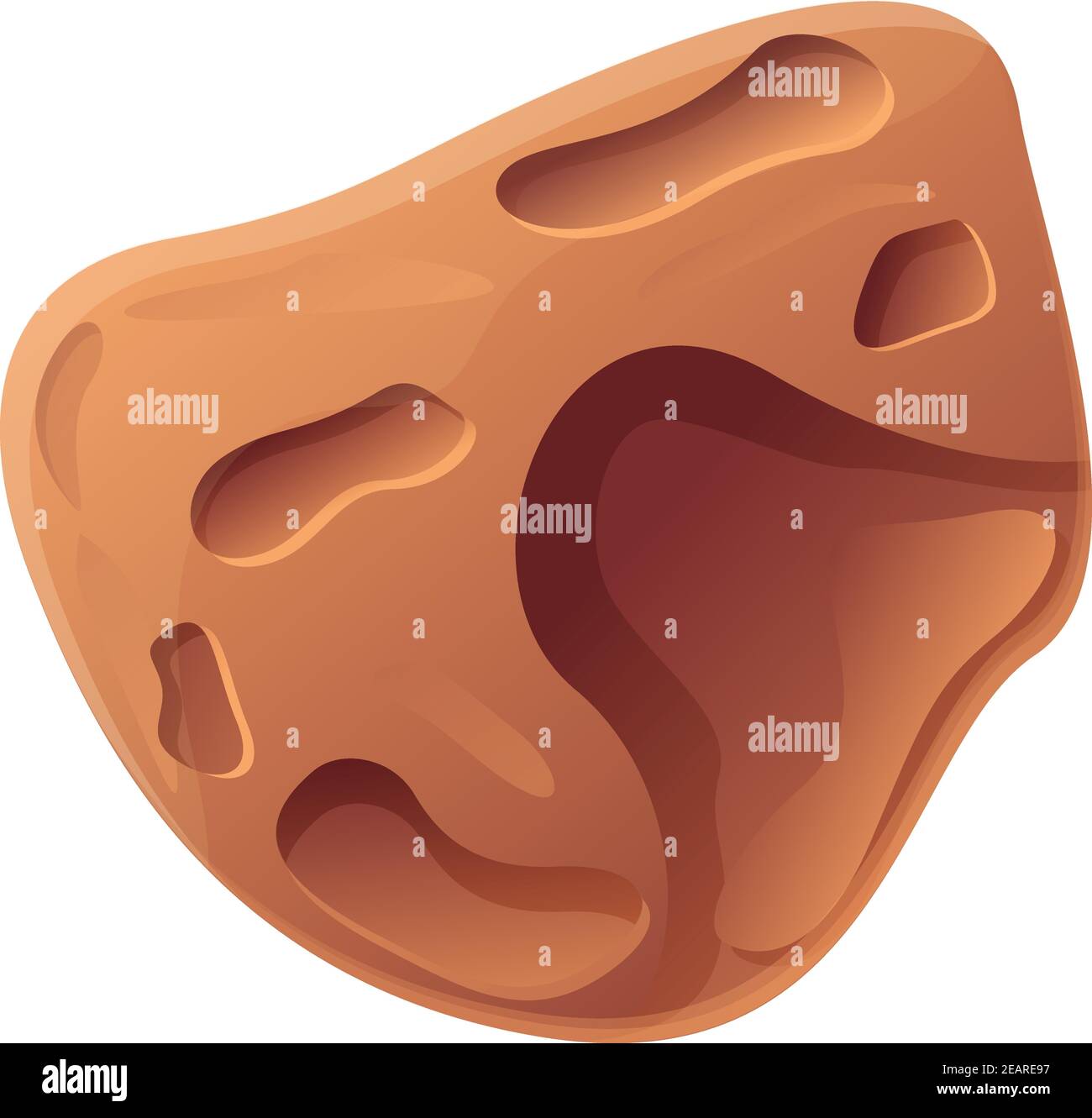 Asteroid world icon. Cartoon of asteroid world vector icon for web ...