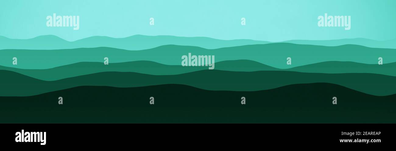 creative wide angle of mountains ridges in mist digitally made texture ...