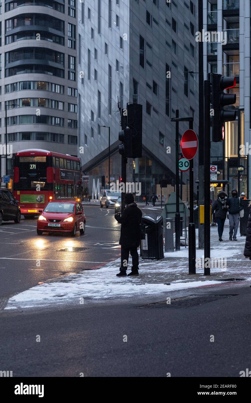 London in the Cold Stock Photo Alamy