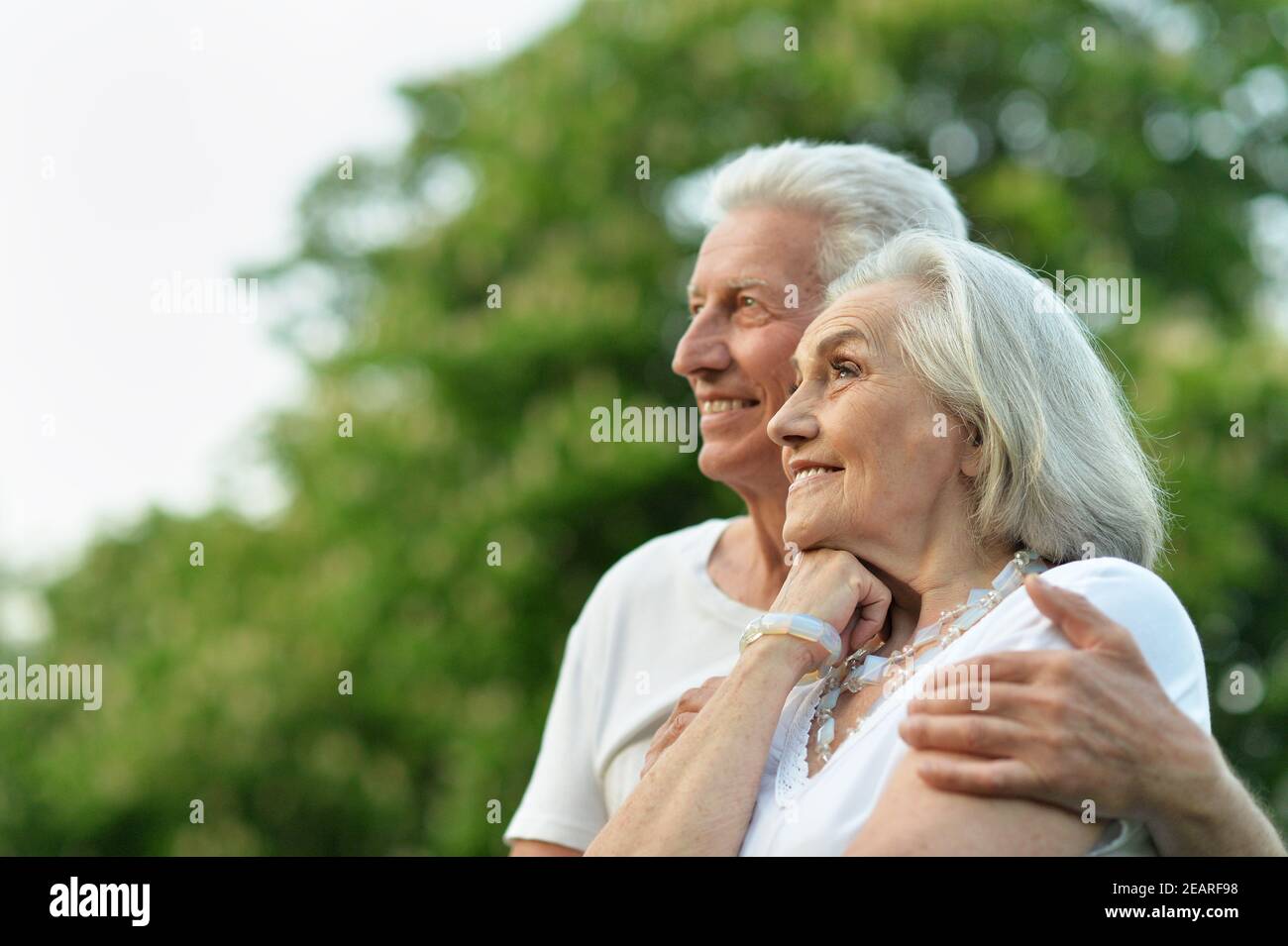 Portrait of a beautiful senior couple posing Stock Photo - Alamy