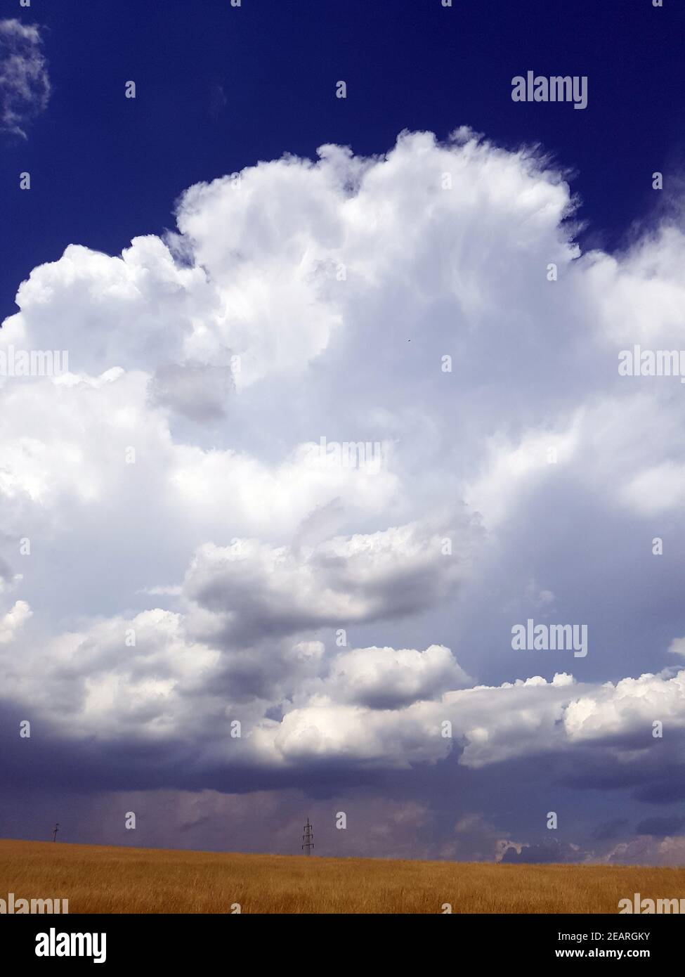 Gewitterwolke, Nimbostratus, Cumulus, Stratus Stock Photo