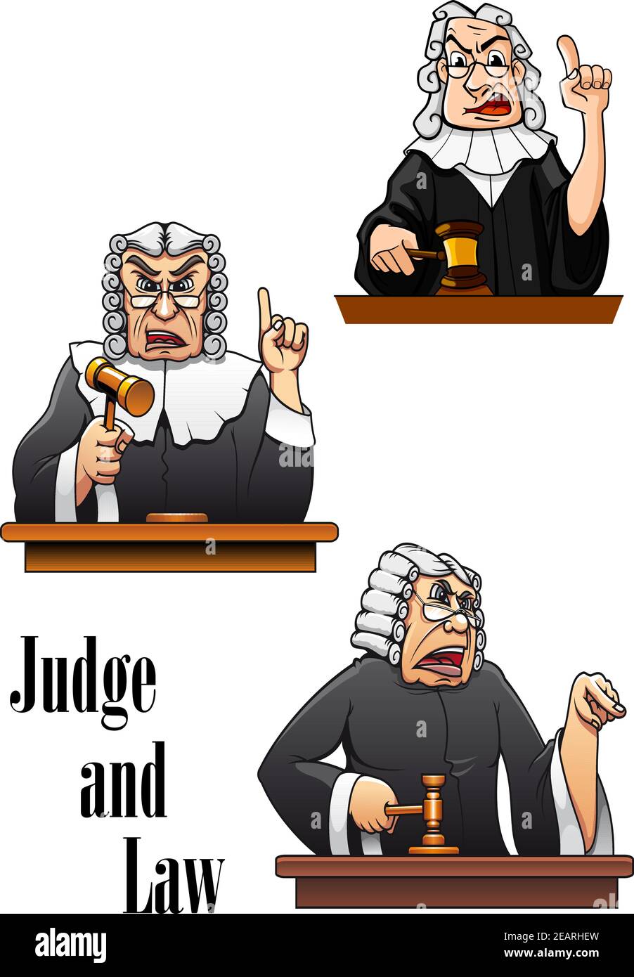 Judge wig gavel hi-res stock photography and images - Alamy