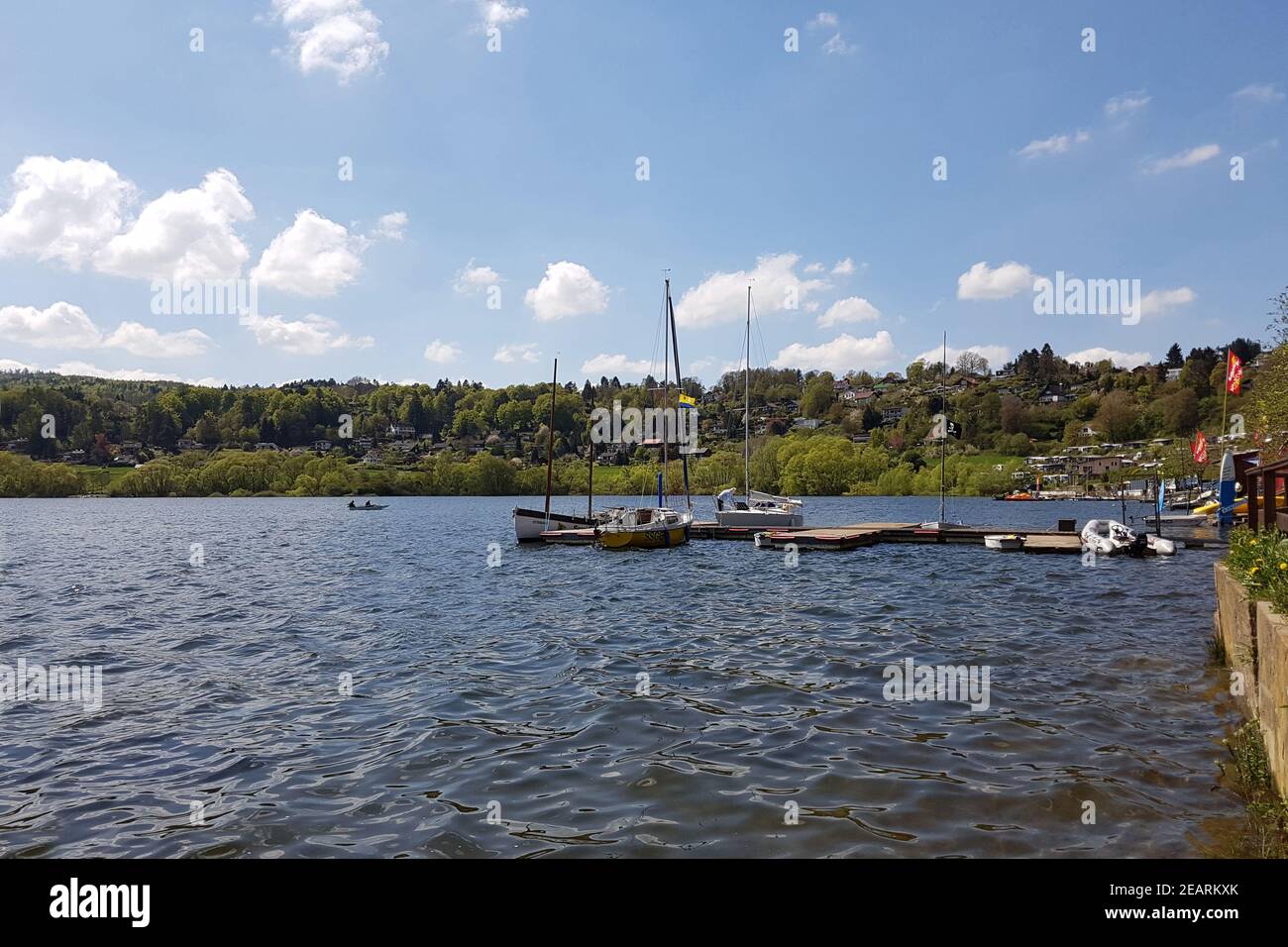 Edersee, Bringhausen, Ederstausee Stock Photo