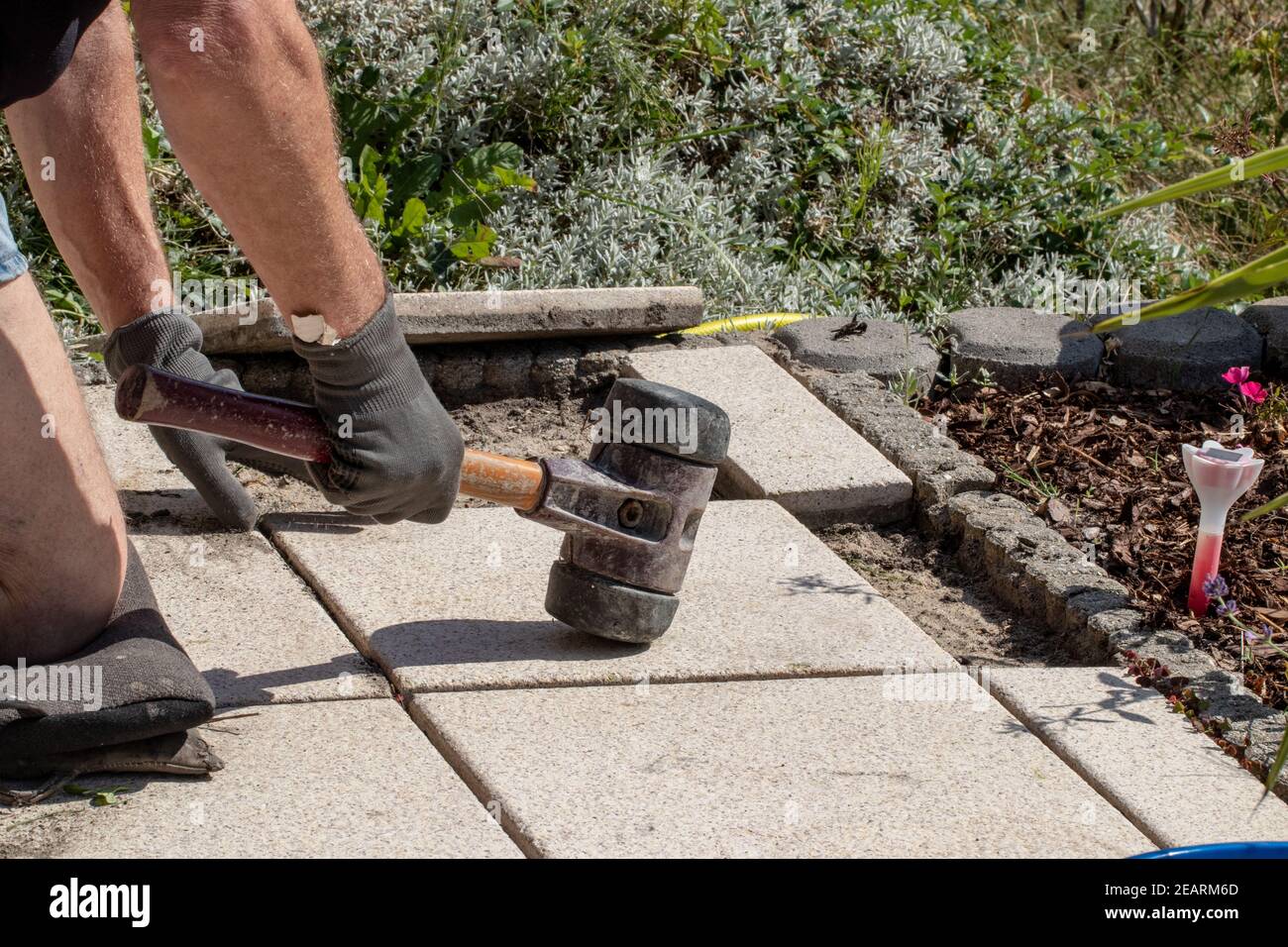 Laying 2024 patio slabs