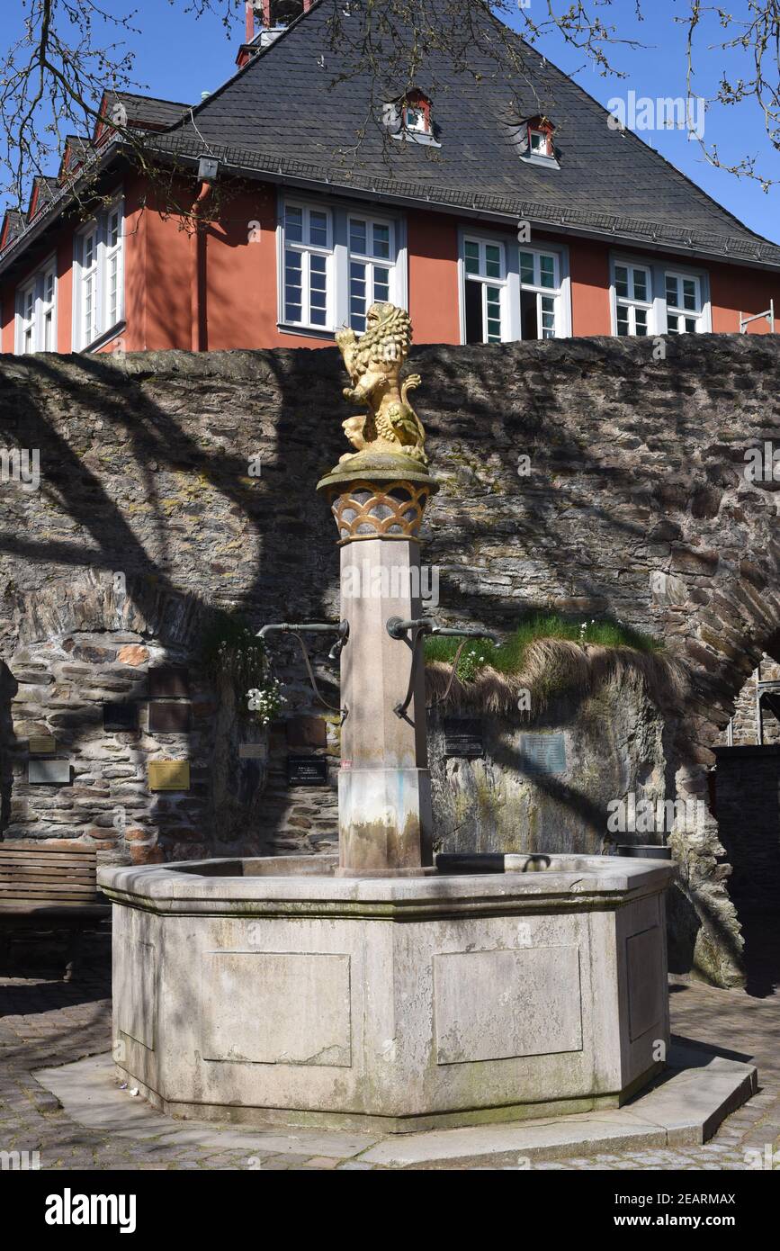 Brunnen, Altstadt, Idstein Stock Photo