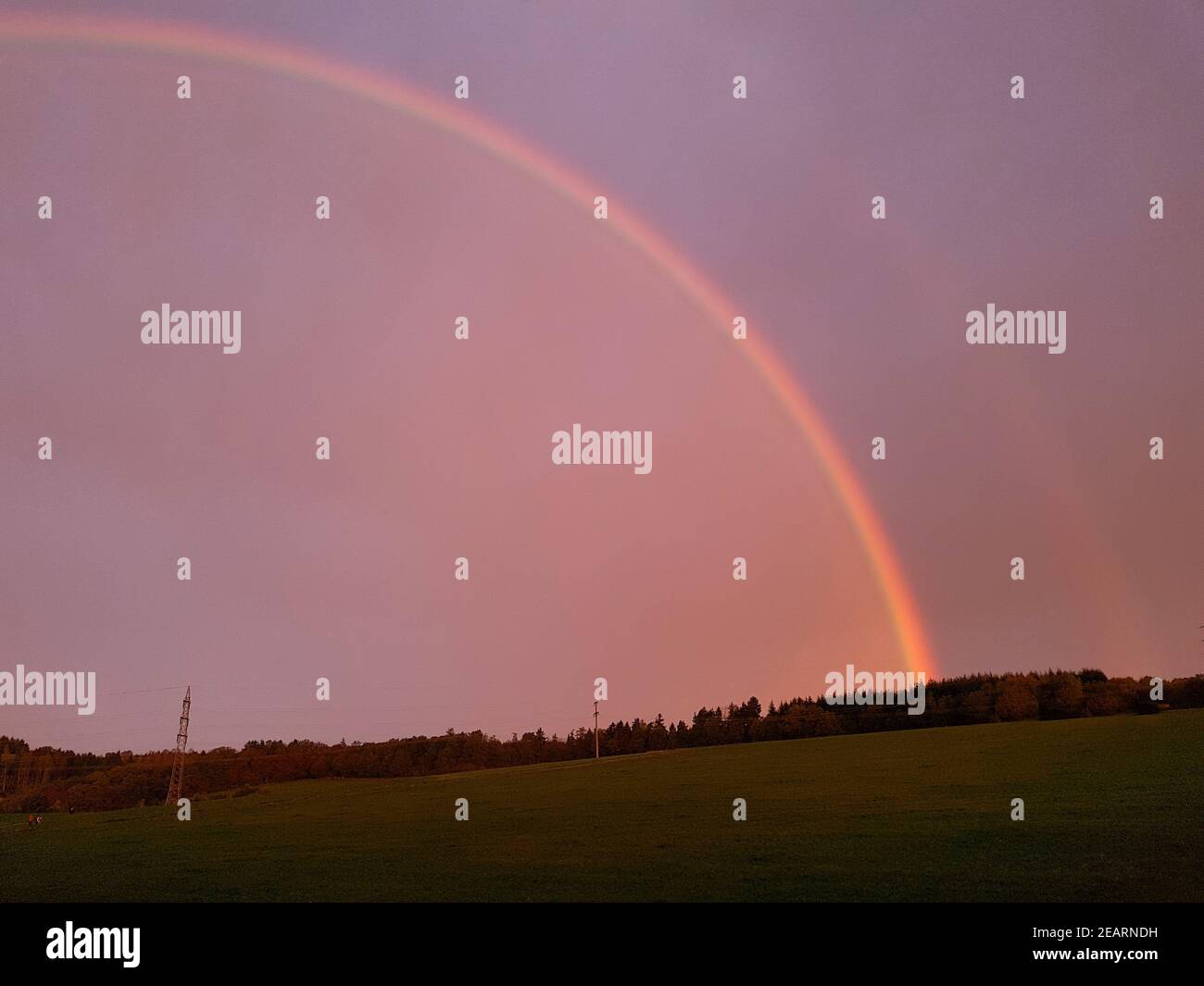 Regenbogen, Beugung,  Brechung,  Himmel Stock Photo