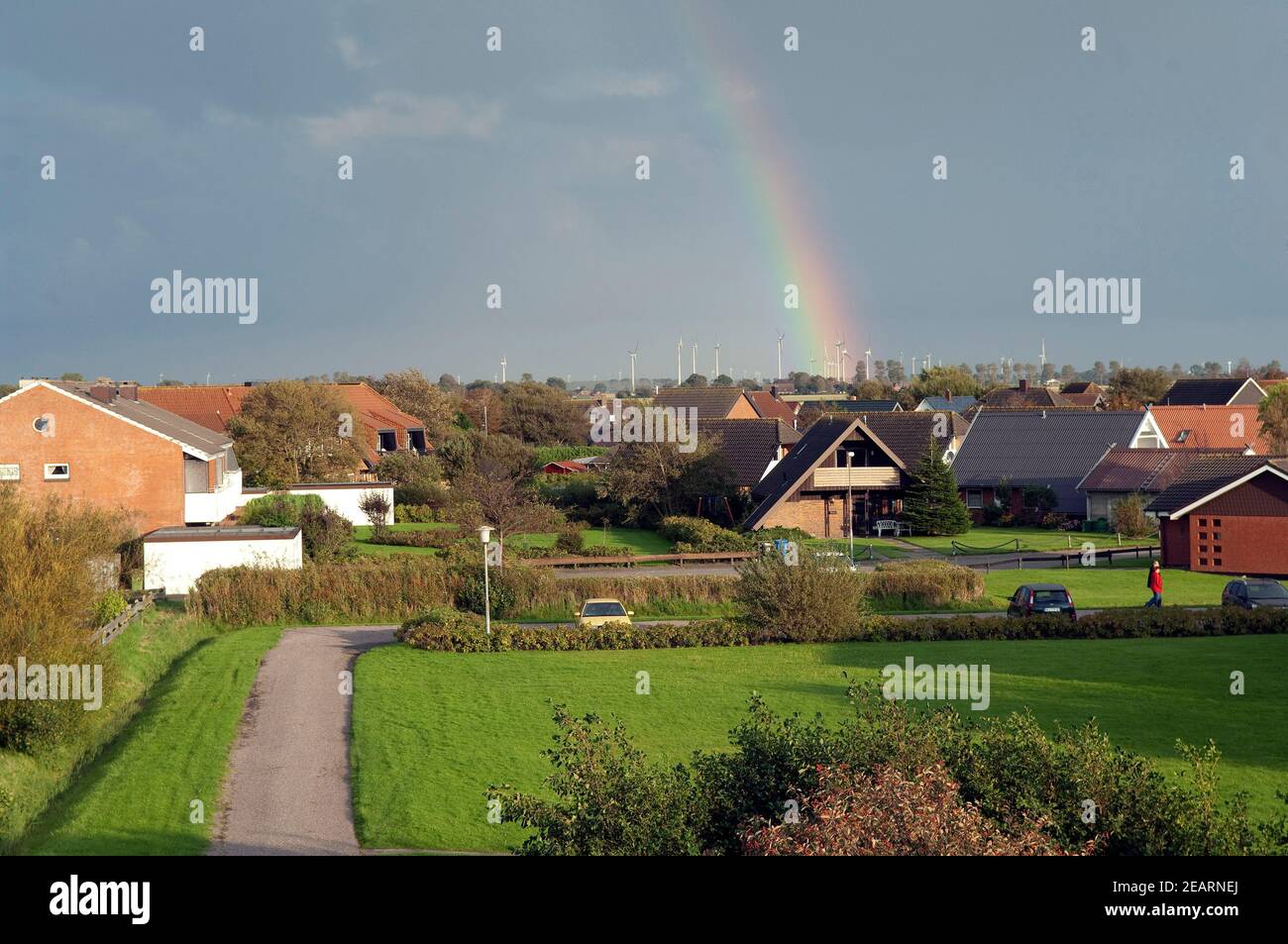 Regenbogen, Beugung   Brechung Stock Photo