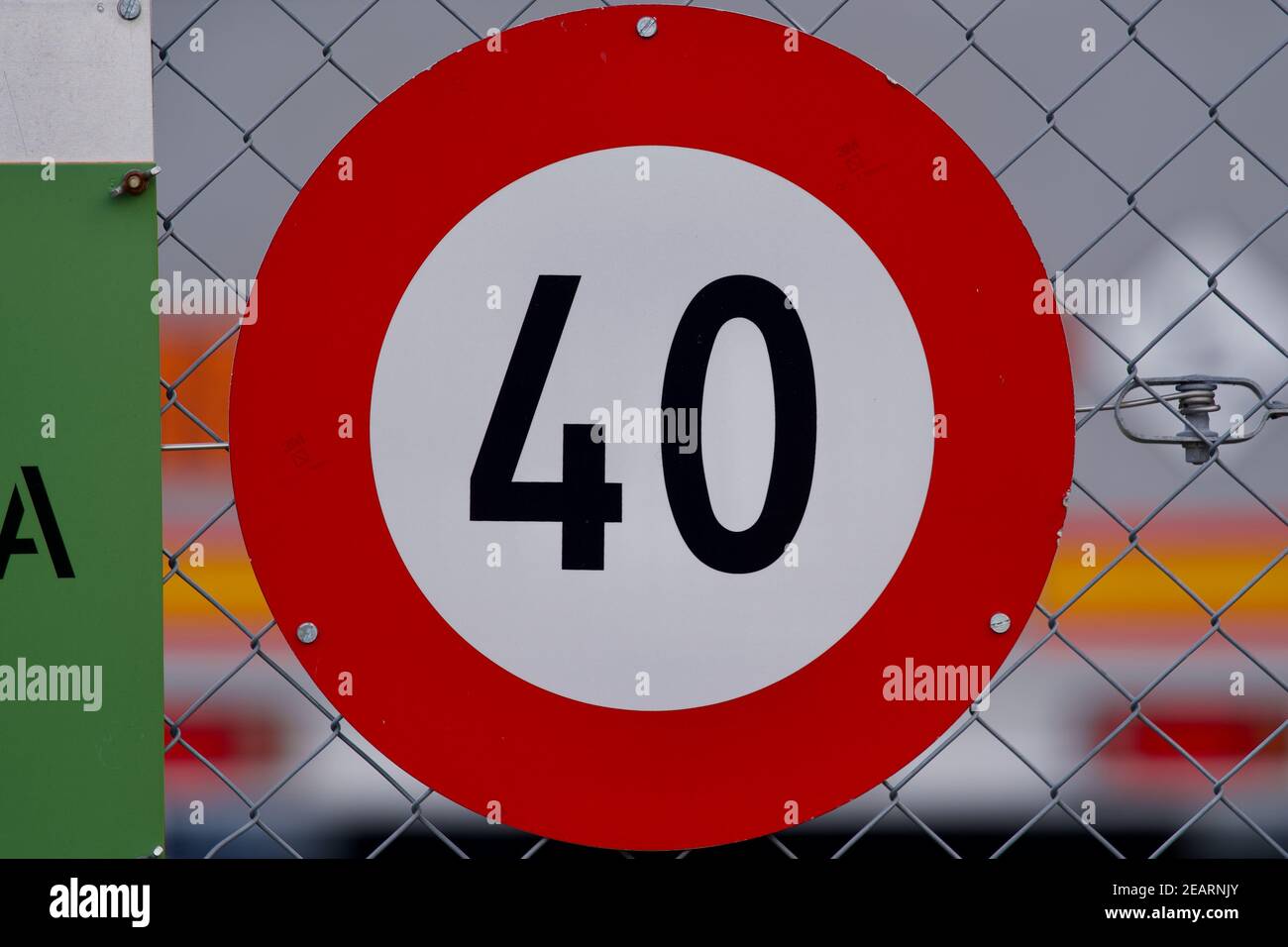 Traffic sign speed limit 40 kilometers per hour Stock Photo Alamy Traffic sign speed limit 40 kilometers per hour Stock Photo Alamy