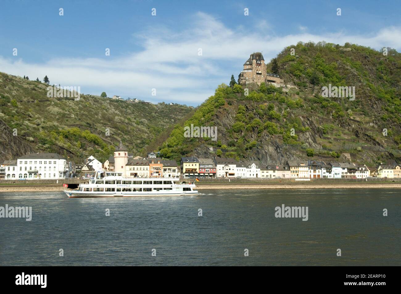 Burg Katz, St. Goarshausen Stock Photo