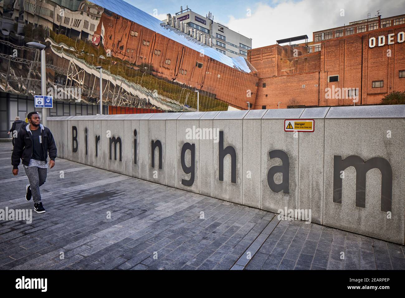 Birmingham New Street railway station concourse approach pedestrian walkway Stock Photo