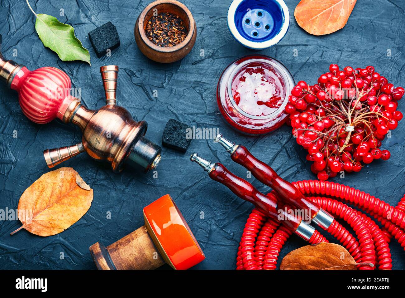 Hookah shisha with berries Stock Photo Alamy