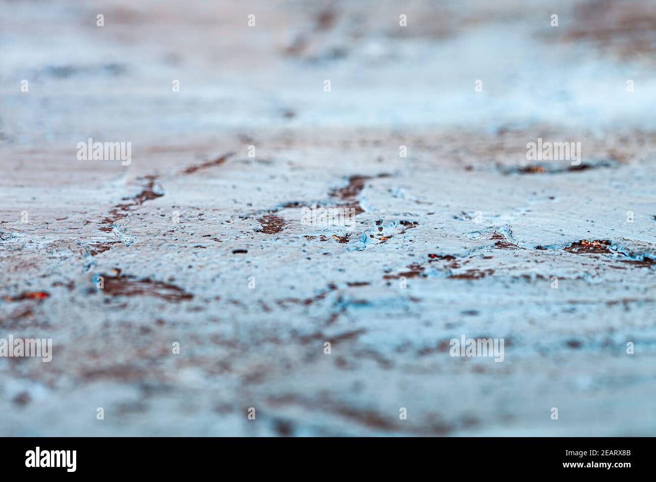 Texture of the concrete wall. Blue and black colors. Backgrounds Textures. Stock Photo
