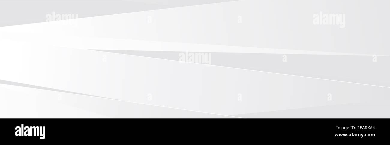 White vector panoramic background with wavy lines Stock Photo - Alamy