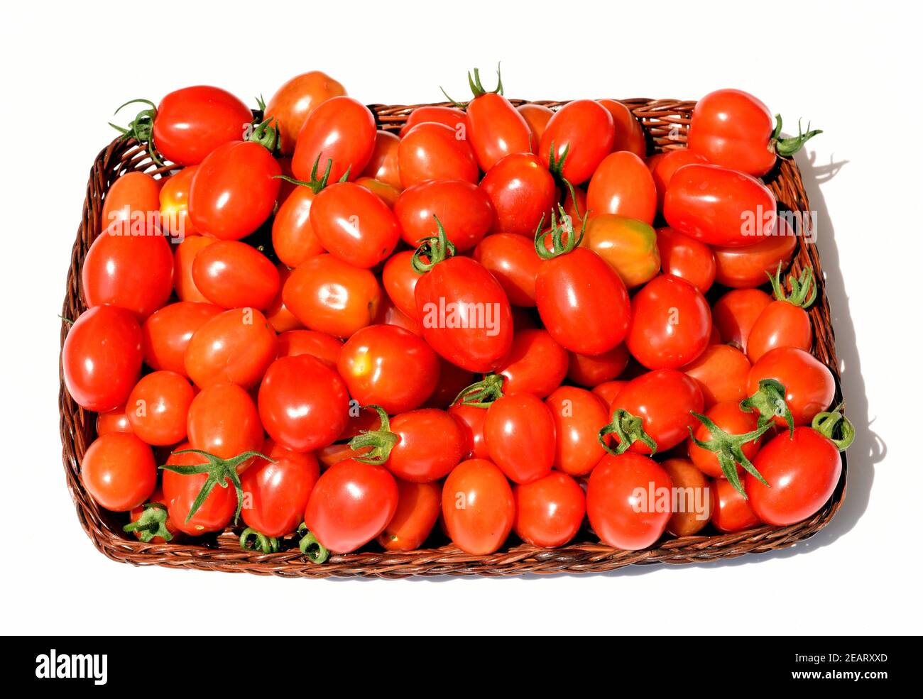 Pflaumen-Buschtomate, Romello, F1, Lycopersicon, esculentum Stock Photo