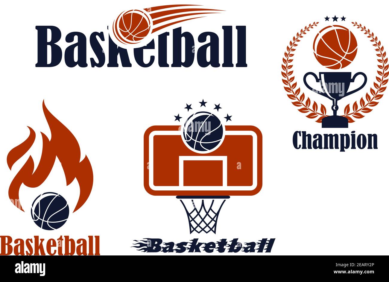 Basketball championship logo design. Graphic design for t-shirt and print  media. Vector and illustration Stock Vector Image & Art - Alamy