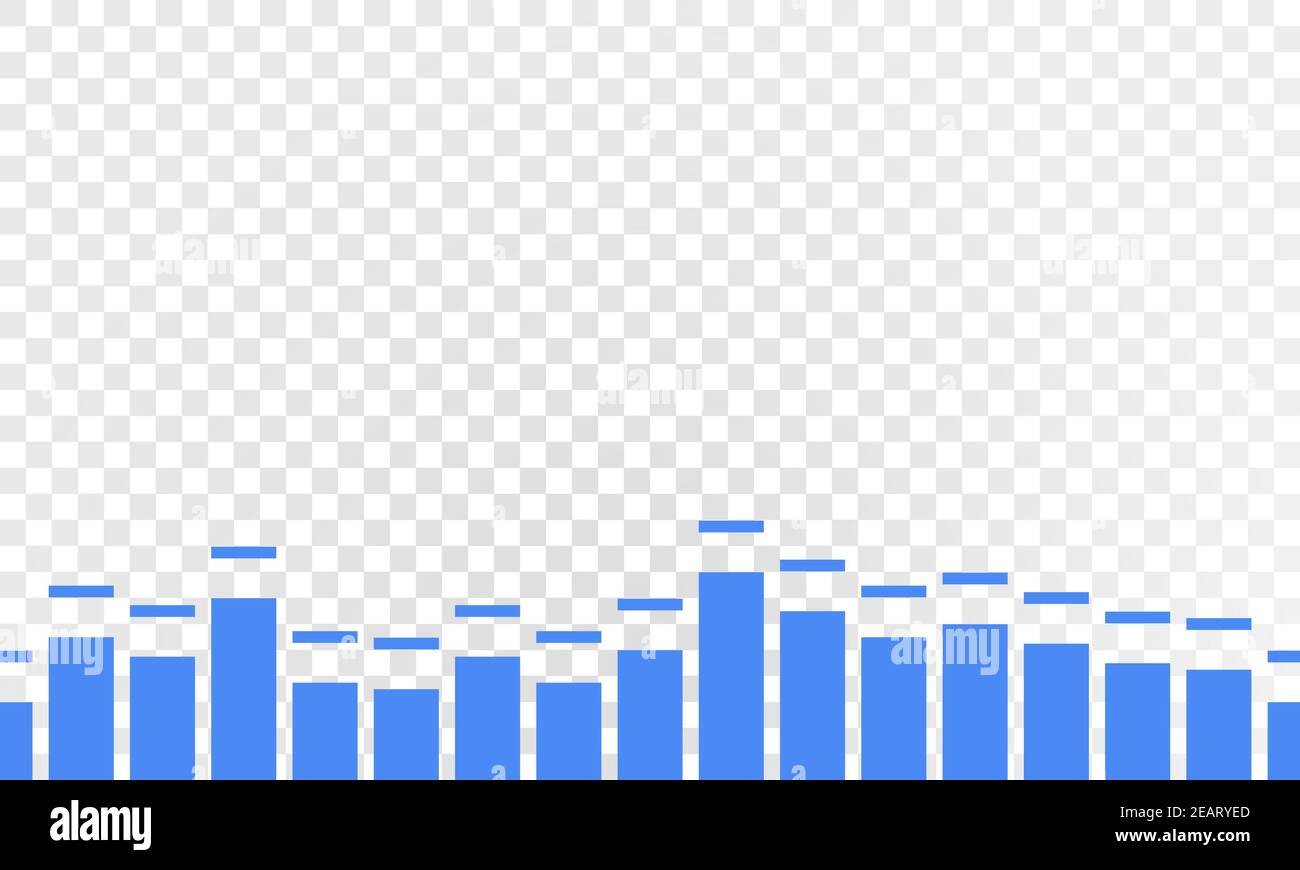 Seamless graph of statistics. Vector loop Stock Vector