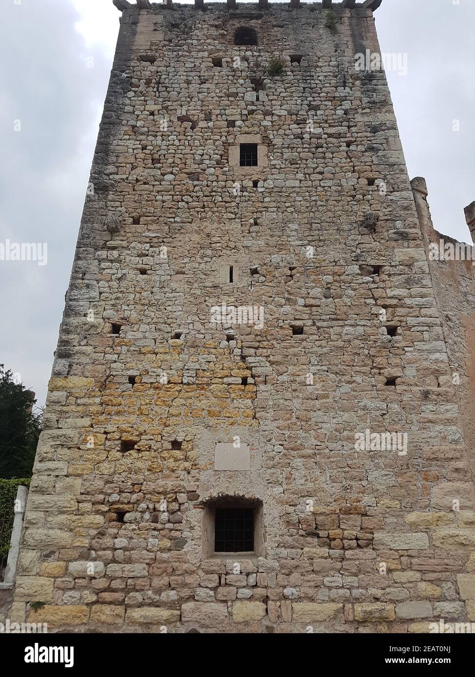 Burg, Scaligeri, Torri del Benaco Stock Photo