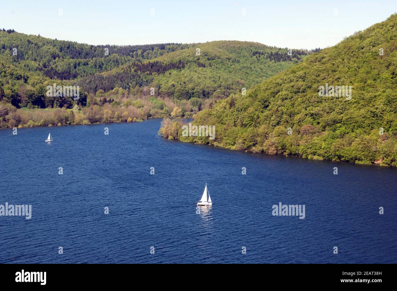 Edersee, Bucht, Ederstausee Stock Photo