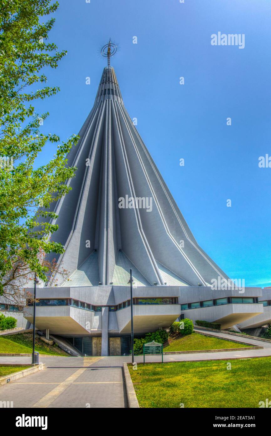 Sanctuary of Our Lady of Tears in Syracuse, Sicily, Italy Stock Photo