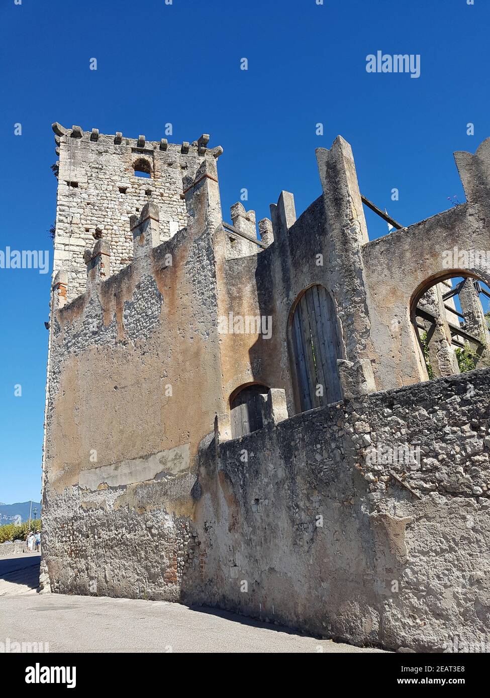 Burg, Scaligeri, Torri del Benaco Stock Photo