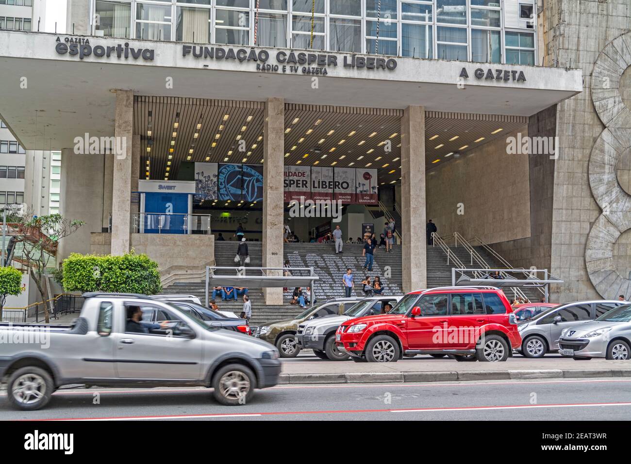 Fundaçao Casper Líbero is a Brazilian media centre for TV Rade Gazete, and  two radio stations, Gazeta AM and Gazeta FM. Gazeta FM is the most popula  Stock Photo - Alamy