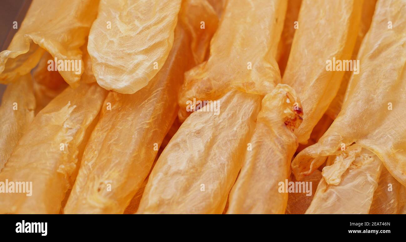 Dried fish maw close up Stock Photo Alamy