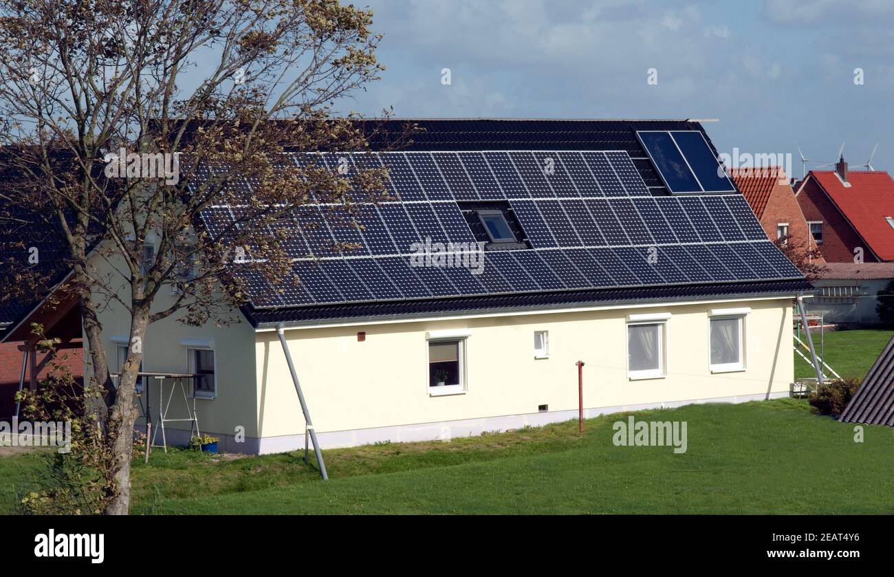 Solaranlage, Voltaik Stock Photo