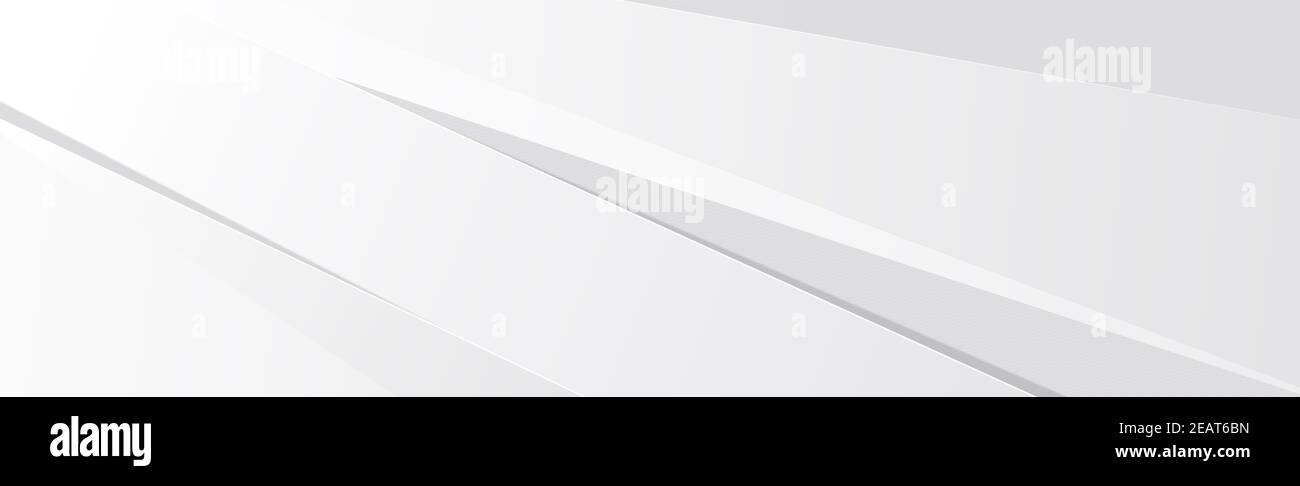 White vector panoramic background with wavy lines Stock Photo - Alamy