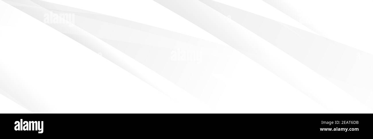 White vector panoramic background with wavy lines Stock Photo - Alamy