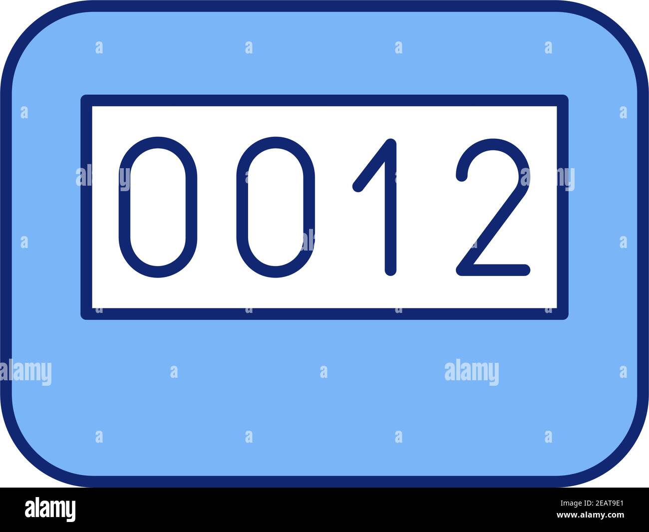 Timer RGB color icon Stock Vector