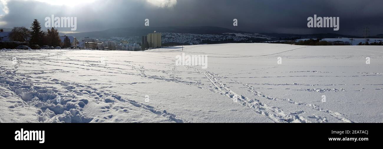 Winterlandschaft, Taunus, Taunusstein Stock Photo