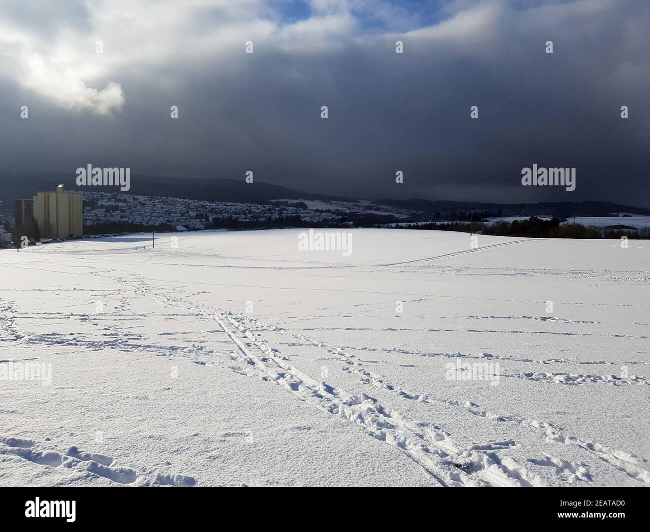 Winterlandschaft, Taunus, Taunusstein Stock Photo