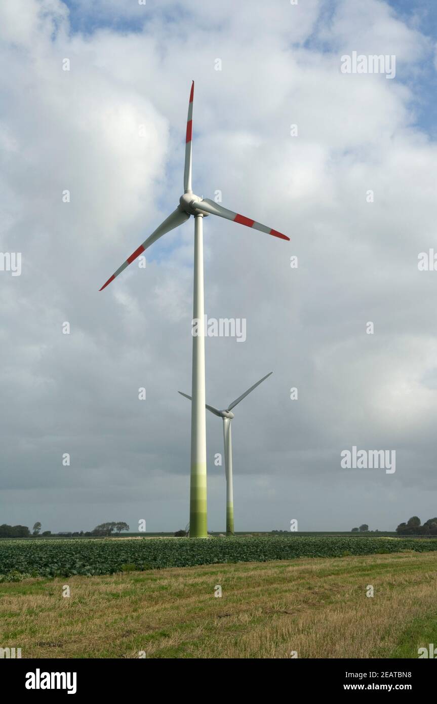 Windkraftanlage Stock Photo
