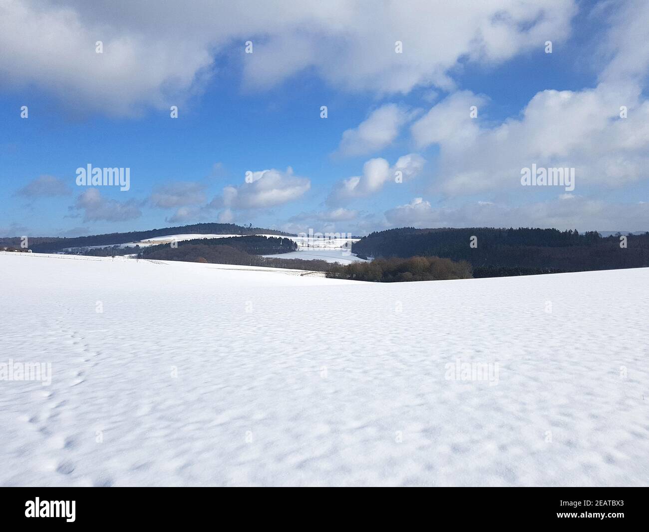 Winterlandschaft, Schnee, Wingsbach Stock Photo