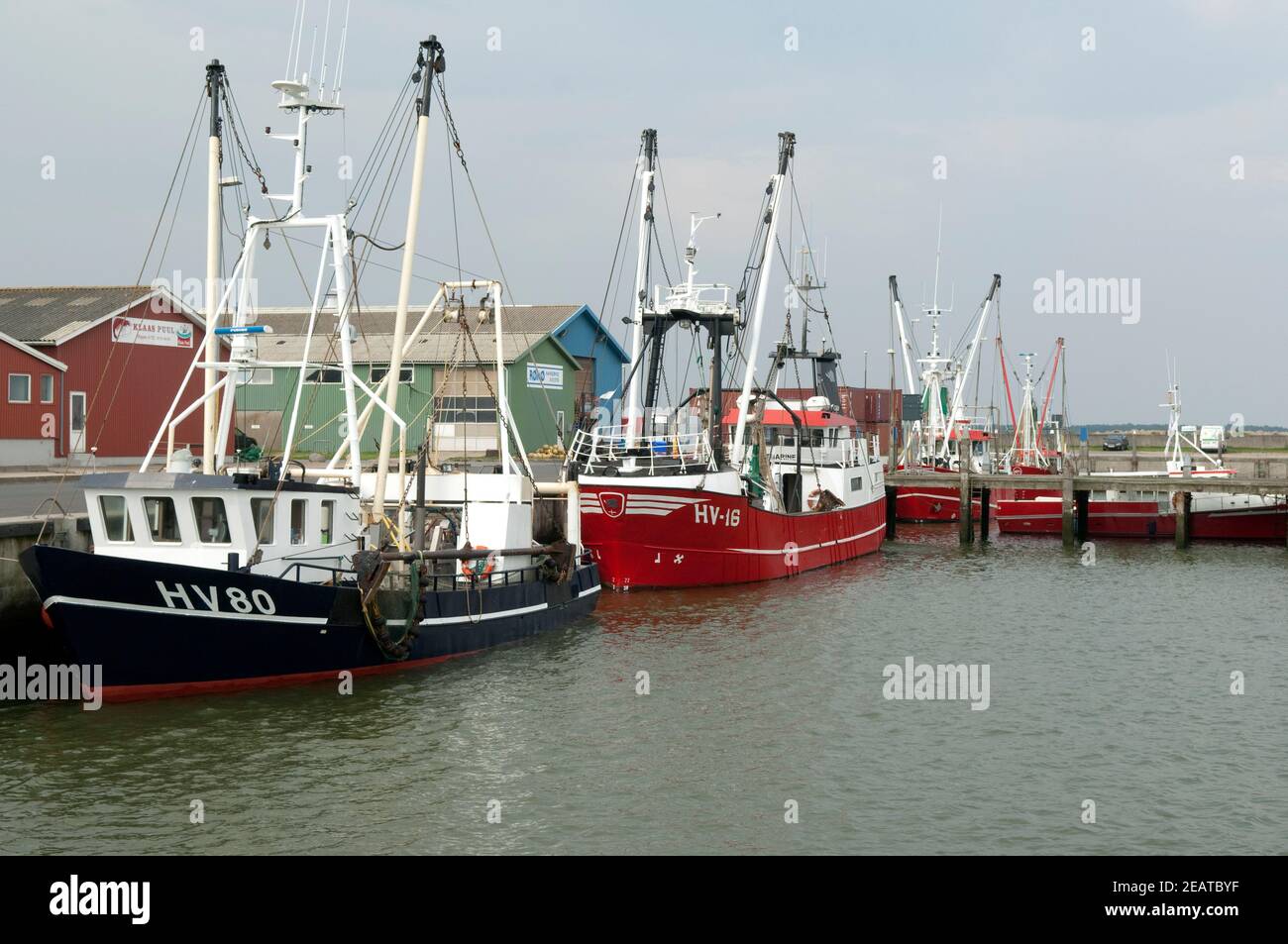 krabbenkutter, hafen, havneby Stock Photo