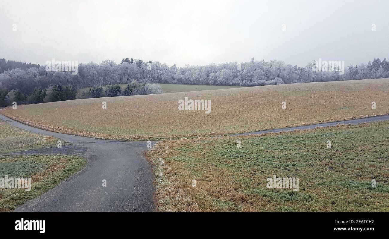 Winterlandschaft, Taunus, Taunusstein Stock Photo