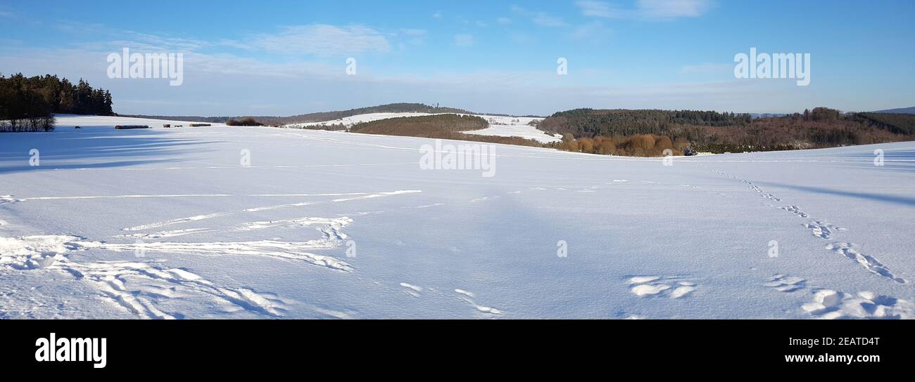 Winterlandschaft, Taunus, Taunusstein Stock Photo