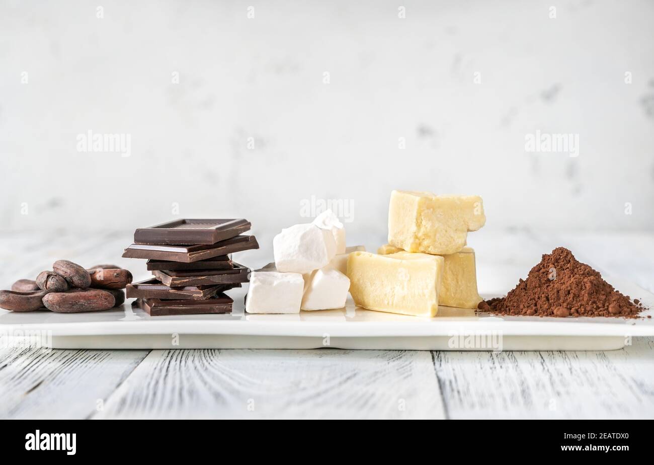 Ingredients of chocolate Stock Photo Alamy